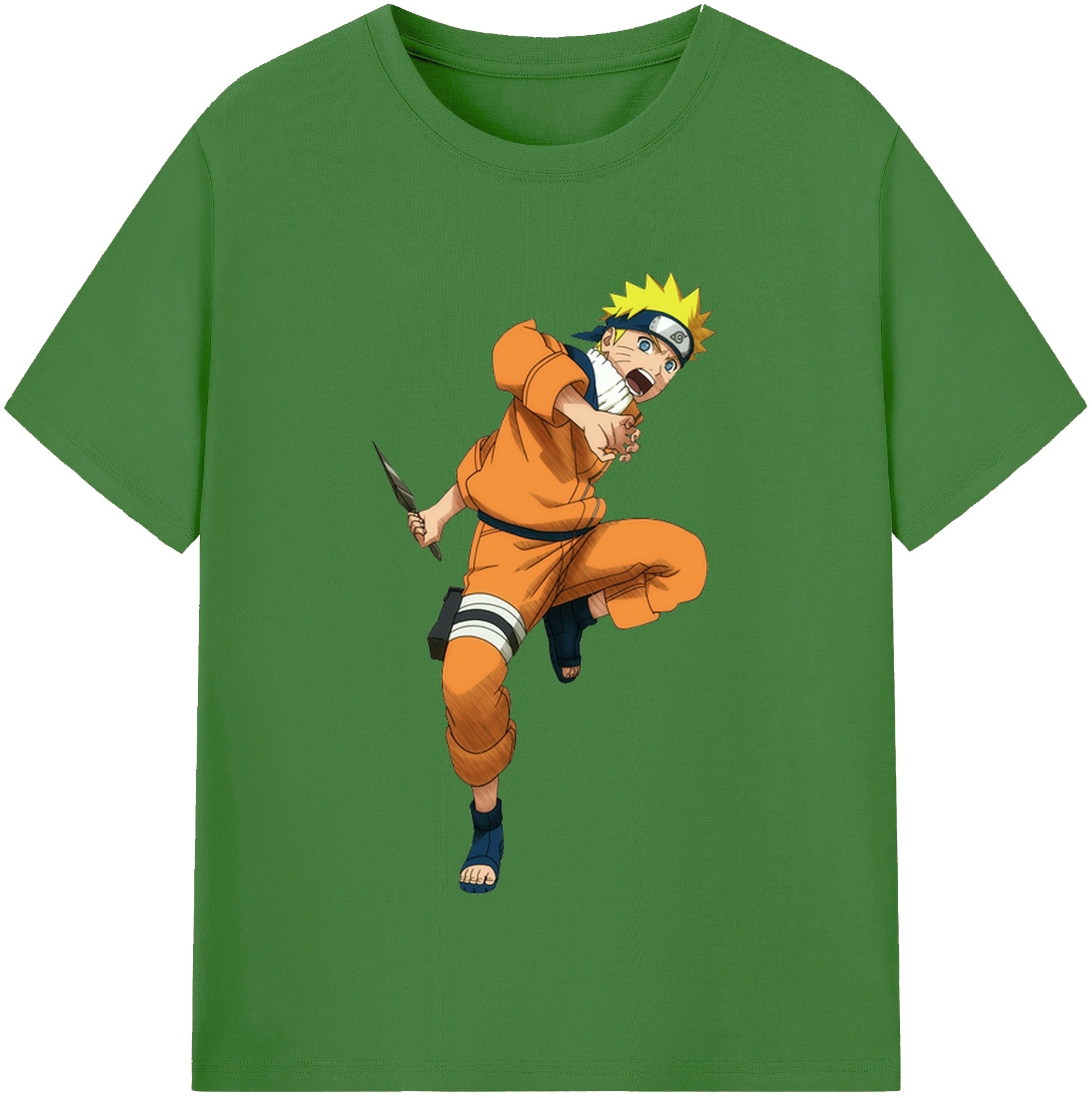 （画像用） NARUTO -ナルト- うずまき ナルト Uzumaki Naruto レディースカジュアルプリントTシャツ（綿100％）